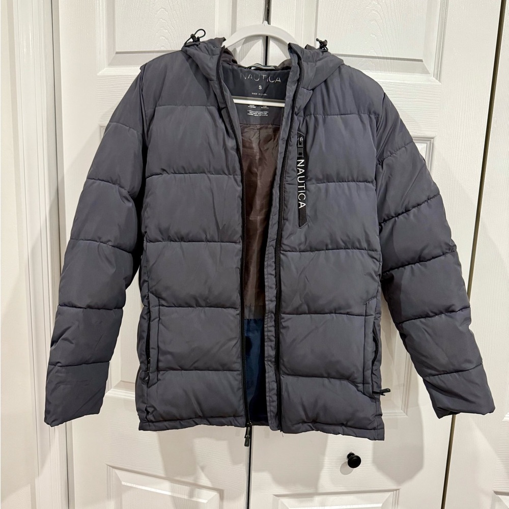 Nautica Men's Charcoal Puffer Jacket